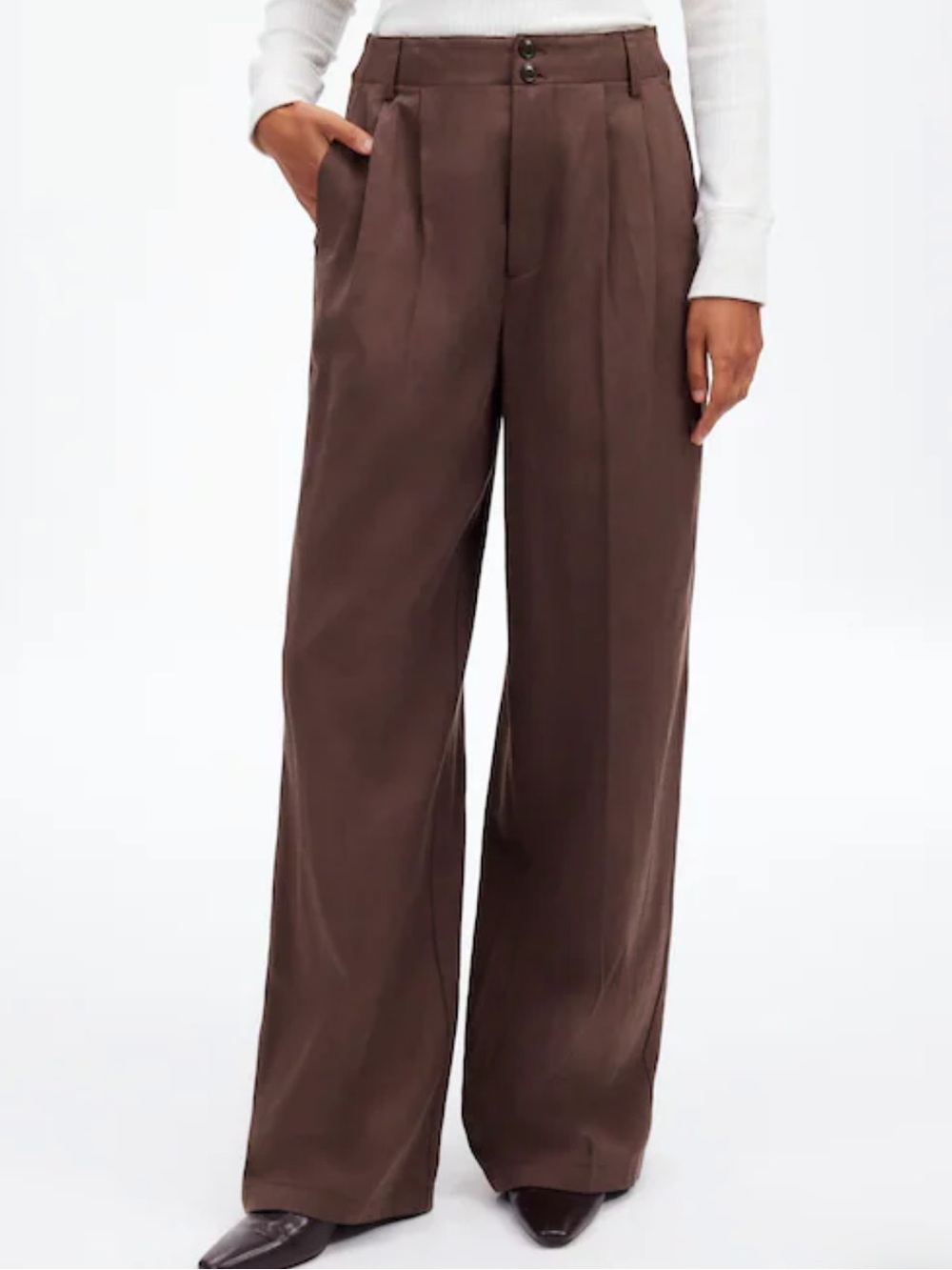 Madewell The Harlow Wide-Leg Pant in Drapey Twill Size 6